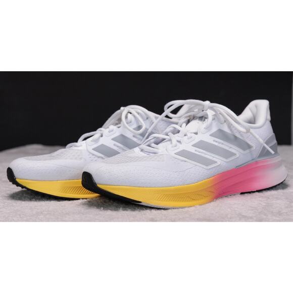 Adidas Ultrarun 5 White Pink Yellow Running Shoes Sneakers Mens Size 11 IE8791 main image 12